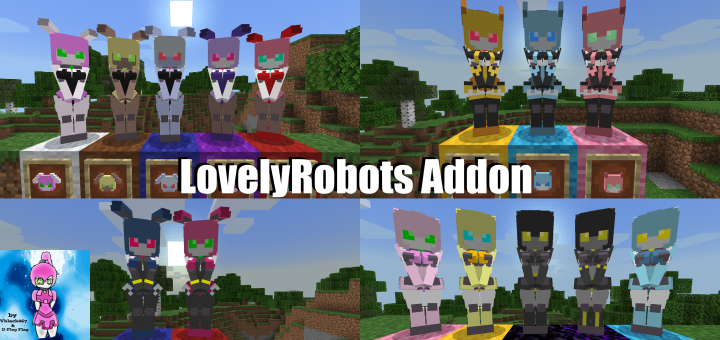 MCPEDL's tweet photo. LovelyRobotsPE Add-On (1.16+) - Updated! - https://t.co/YcLD76e3om - By @d_flog https://t.co/M6YsTR7mqA