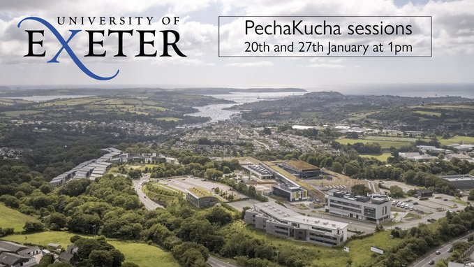 Want to learn about interdisciplinary research @UniExeCornwall? Join us for our Research PechaKucha sessions on 20 Jan 1-3 pm. No need to book: LiveStream via facebook.com/UniofExeterESI Schedule here: exeter.ac.uk/news/events/de… Hosted by @UniofExeterESI & Institute of Cornish Studies