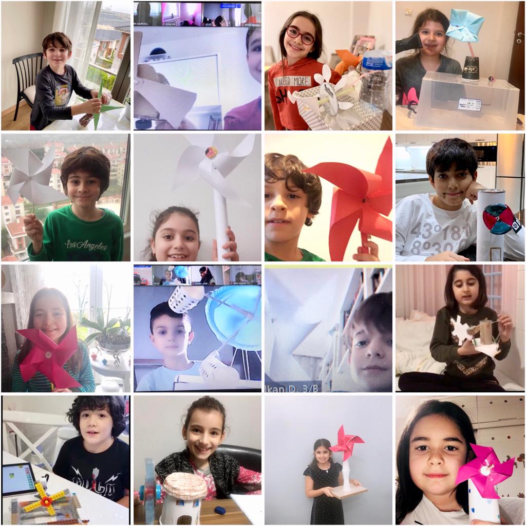 bahcesehirist's tweet image. 3.sınıf öğrencilerimiz Stem Junior dersinde“Yeşil Dünyamız” temamızda sevimli kahramanımız Şerbet’in laboratuvardaki işlerine yardımcı olmak için doğal enerji kaynaklarını kullanarak rüzgar ve su değirmeni tasarlayarak ürünlerini sundular.#STEMjunior@ErkenCocukluk @cuneytd1