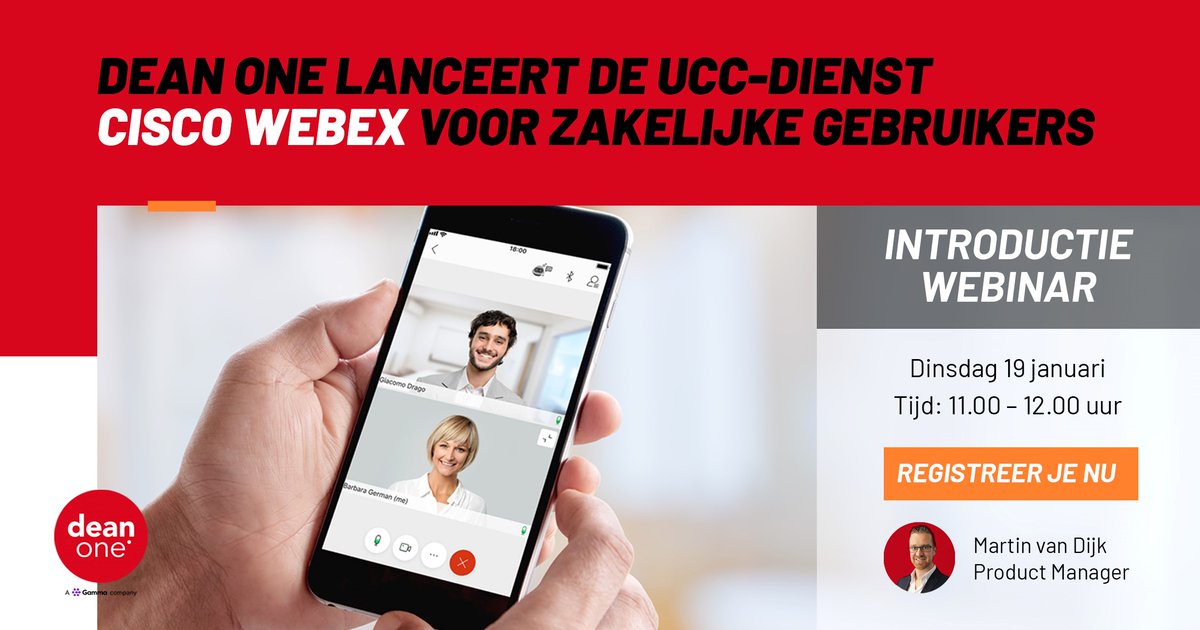 De telefoniedienst Horizon is uitgebreid met de all-in-one Unified Communications &amp; Collaboration (#UCC) van Cisco Webex. Volledig geïntegreerd met de bestaande Horizon-telefonie oplossing. Nog een dag om aan te melden voor de #webinar!   #ciscowebex 
ow.ly/JB7650Db3Kg