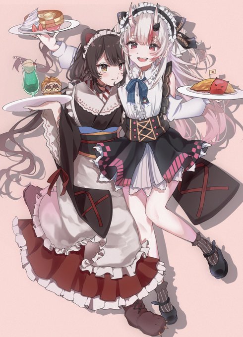 #百鬼絵巻
#いぬいらすと
#おにべろす
メイドさん? 