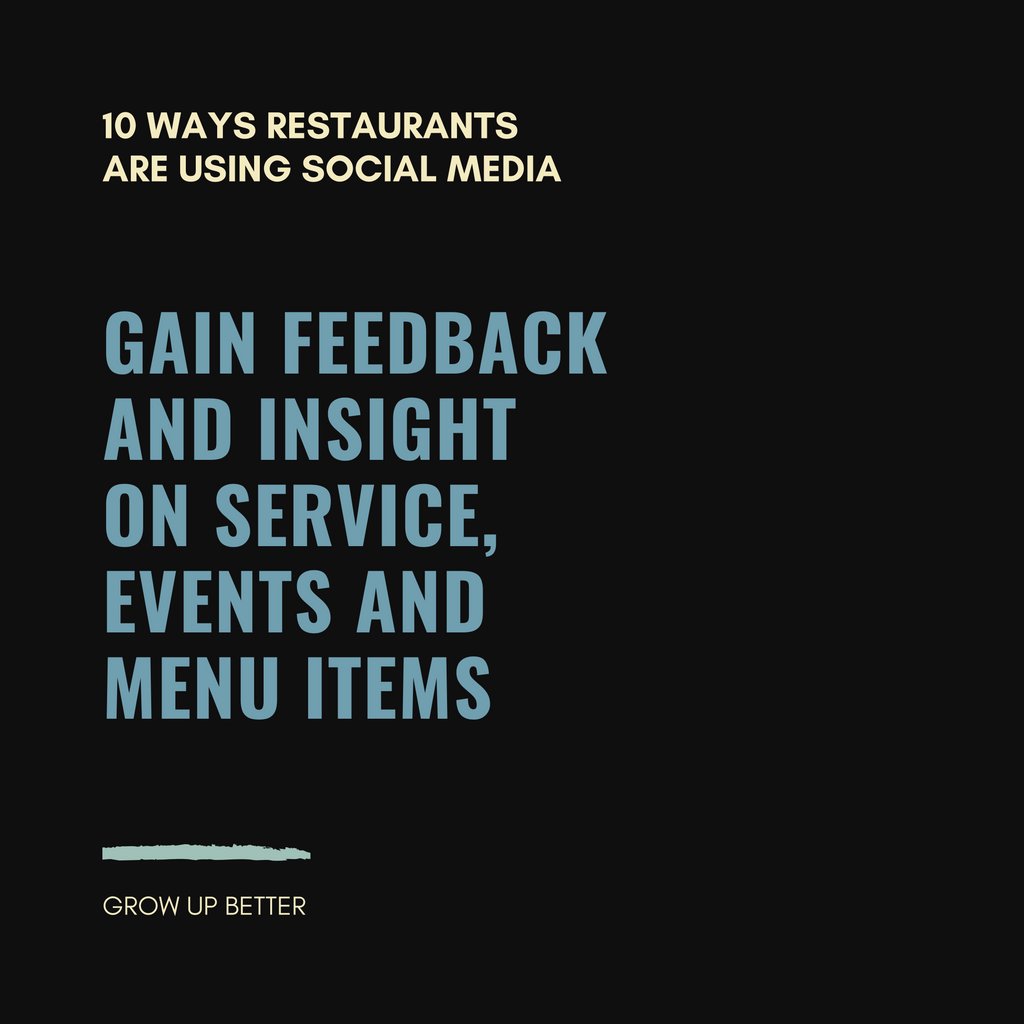 What are the best ways to use social media for your restaurant? There they are! 😉