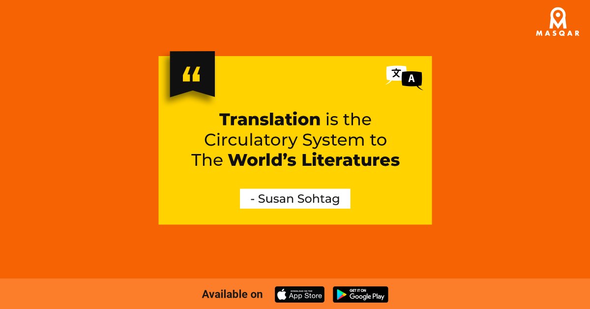 ByMasqar's tweet photo. Every language has a library of literature that is beautiful and unique to that language. Translation is what bridges the gap between different cultures so we can all enjoy works of literature from virtually any language.

#masqar #translation #translationquote #translationagency https://t.co/2eXb4snE5f