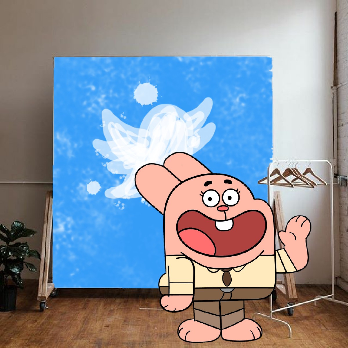 DadWatterson's tweet photo. I don't understand where you guys found that perfect backdrop, so I had to make my own https://t.co/c0hgvoWjrC