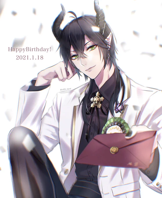 もちろん、受け取ってくれるな?
#マレウス・ドラコニア誕生祭2021
#twstファンアート 
