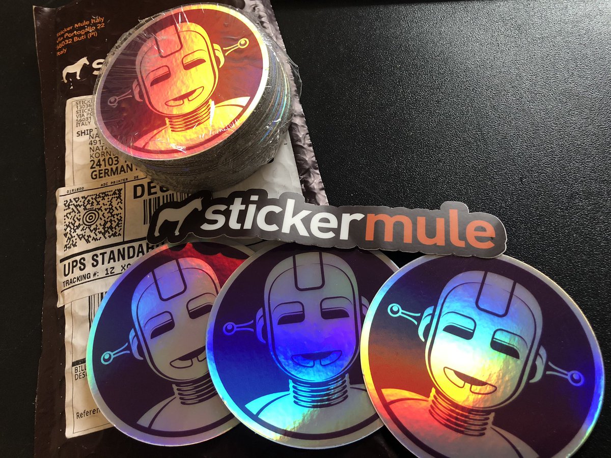 🤖🦾Logo Stickers are here! 😍 #stickermule <a href="/stickermule/">Sticker Mule</a>