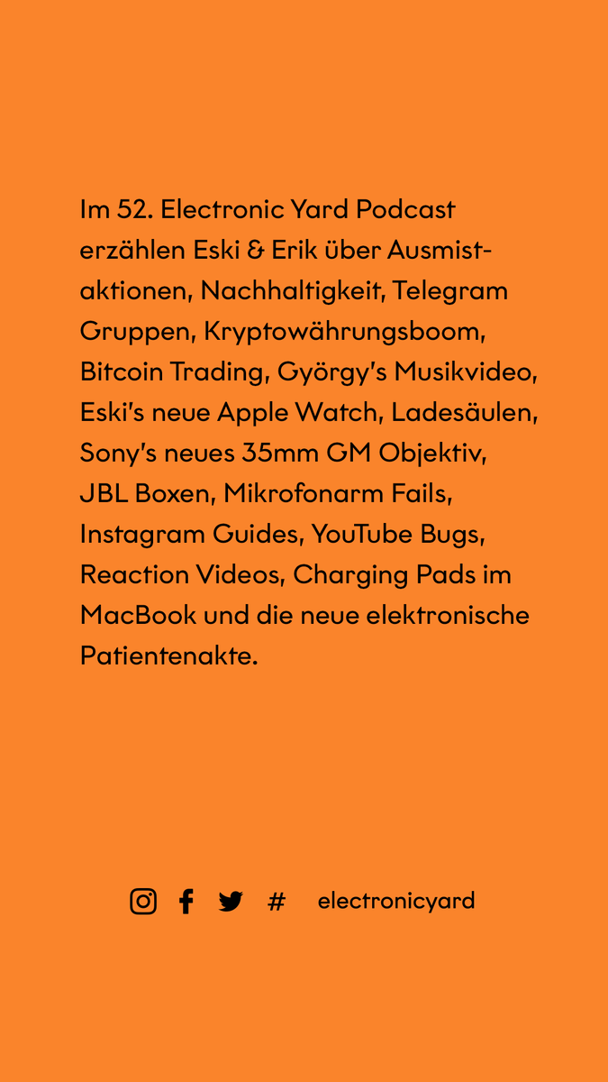 ElectronicYard's tweet photo. #EY52: #Charging, #Sound &amp; #Trading 

#EYPodcast #ElectronicYard #Podcast #GermanPodcast #Podcastlife #DresdenPodcast #Dresden #DresdenNeustadt

📺 #YouTube: https://t.co/TH5XLaMXeo 
🔈 #Spotify: https://t.co/VZROslN0Lm 
🍏 #iTunes: https://t.co/zXKVnqWg5b https://t.co/lufrslgVVD