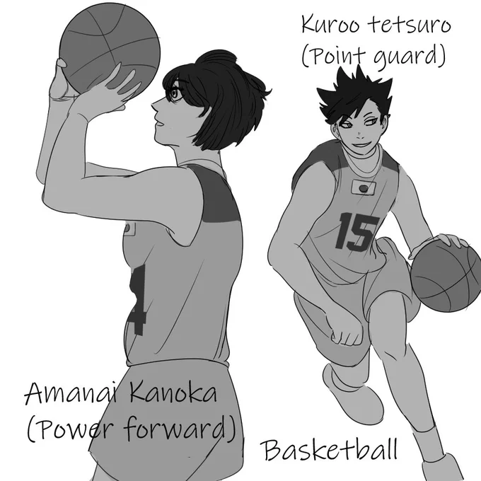 Kuroo Tetsuro &amp; Amanai Kanoka: Basketball 
(7/?) 