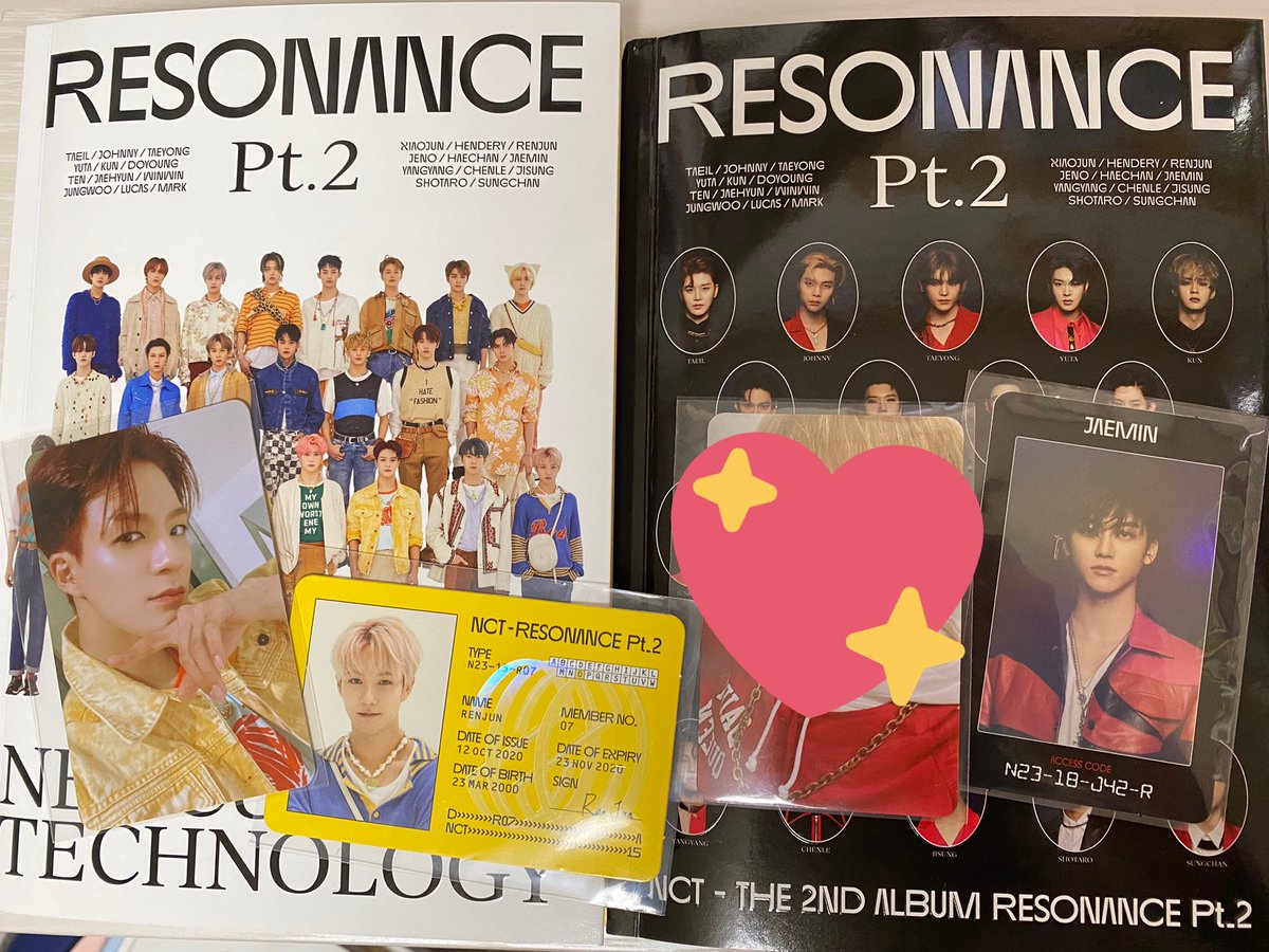 b_baconnnn's tweet photo. 【拡散希望】
NCT2020トレカ交換
RESONANCE pt.2
Departure ver.<譲>トレカ→ジェノ
               　　　　IDカード→ロンジュン
Arrival ver.
<譲>アクセスカード→ジェミン

【求】全てジョンウ

異種交換は今のところ考えていませんがリプしてくだされば検討しますので気軽にリプお願いします🙏🏻 https://t.co/yfwIVeyDLe