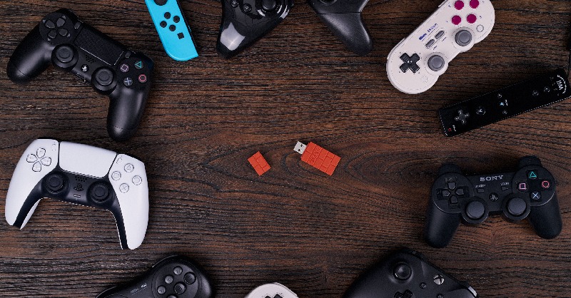 8bitdo 8bitdo Usb Wireless Adapter Is Compatible With Xbox One S X Bluetooth Controllers Xbox Elite 2 Controller Ps5 Ps4 Ps3 Switch Pro Controllers Joycon Wii U Pro Wii Remote And