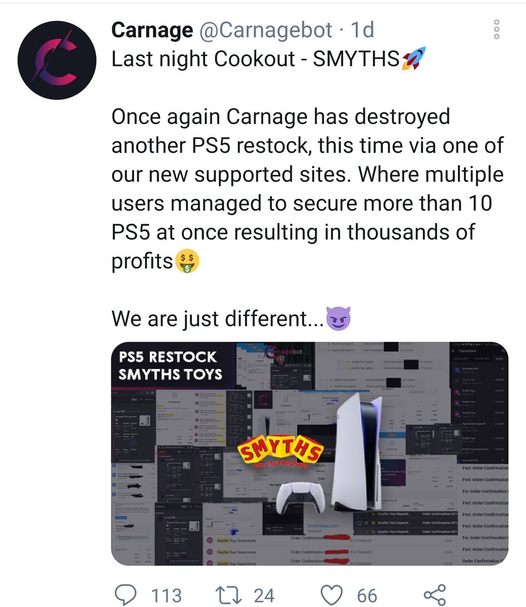 craig_wooller's tweet photo. Absolutley disgusting. This kind of thing needs shutting down #ps5ukstock #PS5drop #ps5stockuk #ps5restock #PS5drop #PS5uk https://t.co/8YJ4QllwOi