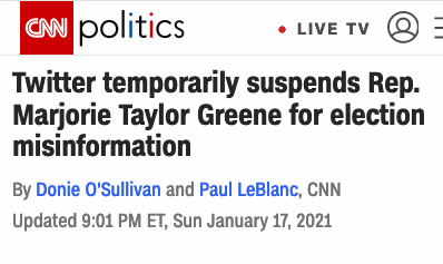 Not a single Democrat has ever been suspended from Twitter for tweeting misinformation about Donald Trump "conspiring" with the Russians to "steal" the 2016 election though. https://t.co/jQ7zK87Ufh