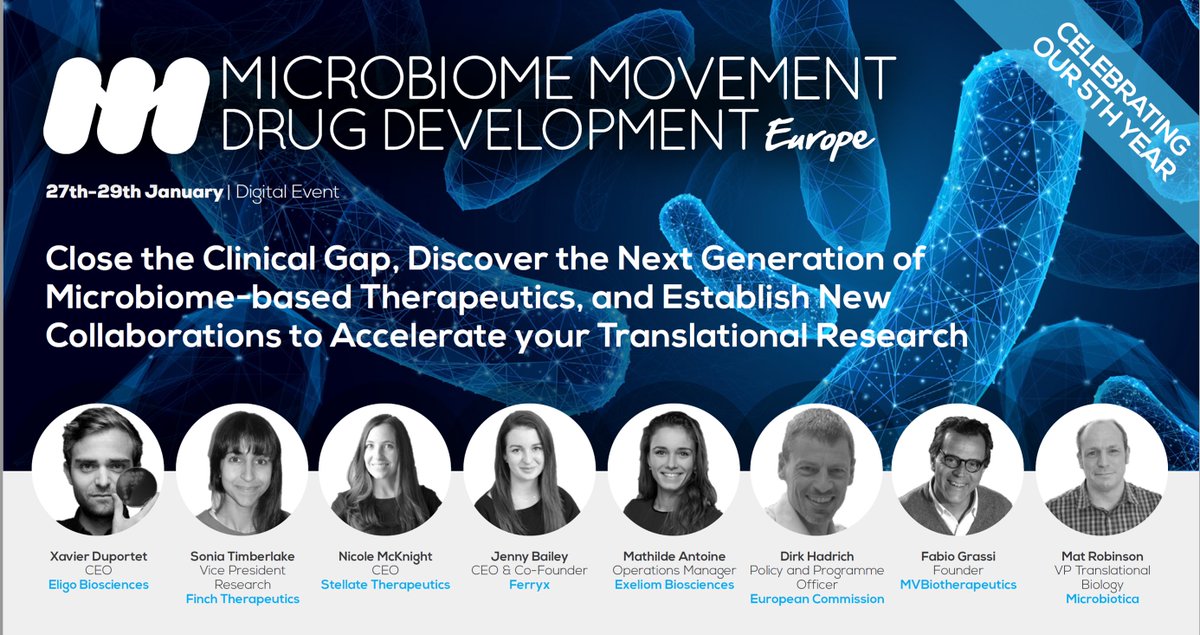 Fabio Grassi (MV Bio founder) will be present as invited speaker at the "5th Microbiome movement drug development Europe" The 29th of january he will talk about  "Leveraging Gut Microbiota Cross-Talk with Immune System to Enhance Cancer Immunotherapy" 
#microbiome #MicrobiomeMVNT