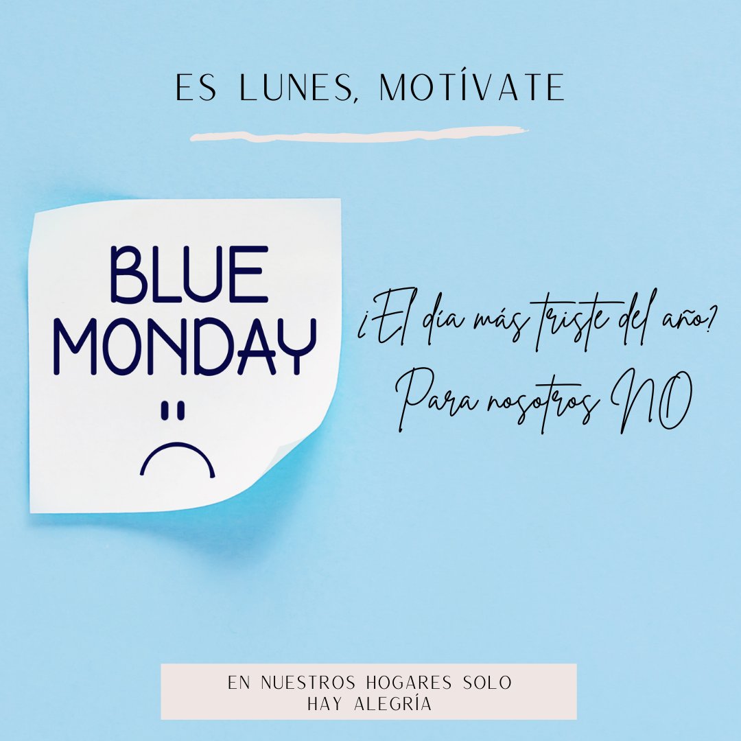 EscosanInmo's tweet photo. Dicen que hoy es el día más triste del año, pero no te dejes engañar, para nosotros desde luego que NO ‼️ Hazte un buen café caliente y agárrate al lunes con mucha fuerza 💪

Es importante comenzar la semana con alegría, el Blue Monday no existe en nuestros hogares 🏡💫 https://t.co/XRPv8Kwo2p