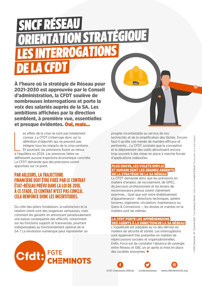 Cfdtcheminots Ii E Tract Ii Les Interrogations De La Cfdtcheminots Sur La Strategie 21 30 De Sncf Reseau T Co Y6jeswzmwv T Co Ai0kqnjxxl