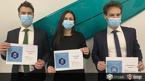 _Idemaps's tweet photo. Toucan Toco Certified ! 🏅🤓 - Félicitations à nos deux Consultants solutions, Ines et Vincent, ainsi qu'à Charles notre Data Scientist 🙌👌
#toucantoco #reporting #data #dataviz #datavisualisation #datastorytelling #doculab #groupeidemaps #idemaps https://t.co/V30CxRORZM