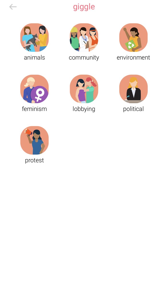 GIGGLE ACTIVISMWe've provided the platform, you bring the passion. Want to start a grassroots campaign and need volunteers? Need to get a ‘giggle’ together for a protest? Do it here! 6/