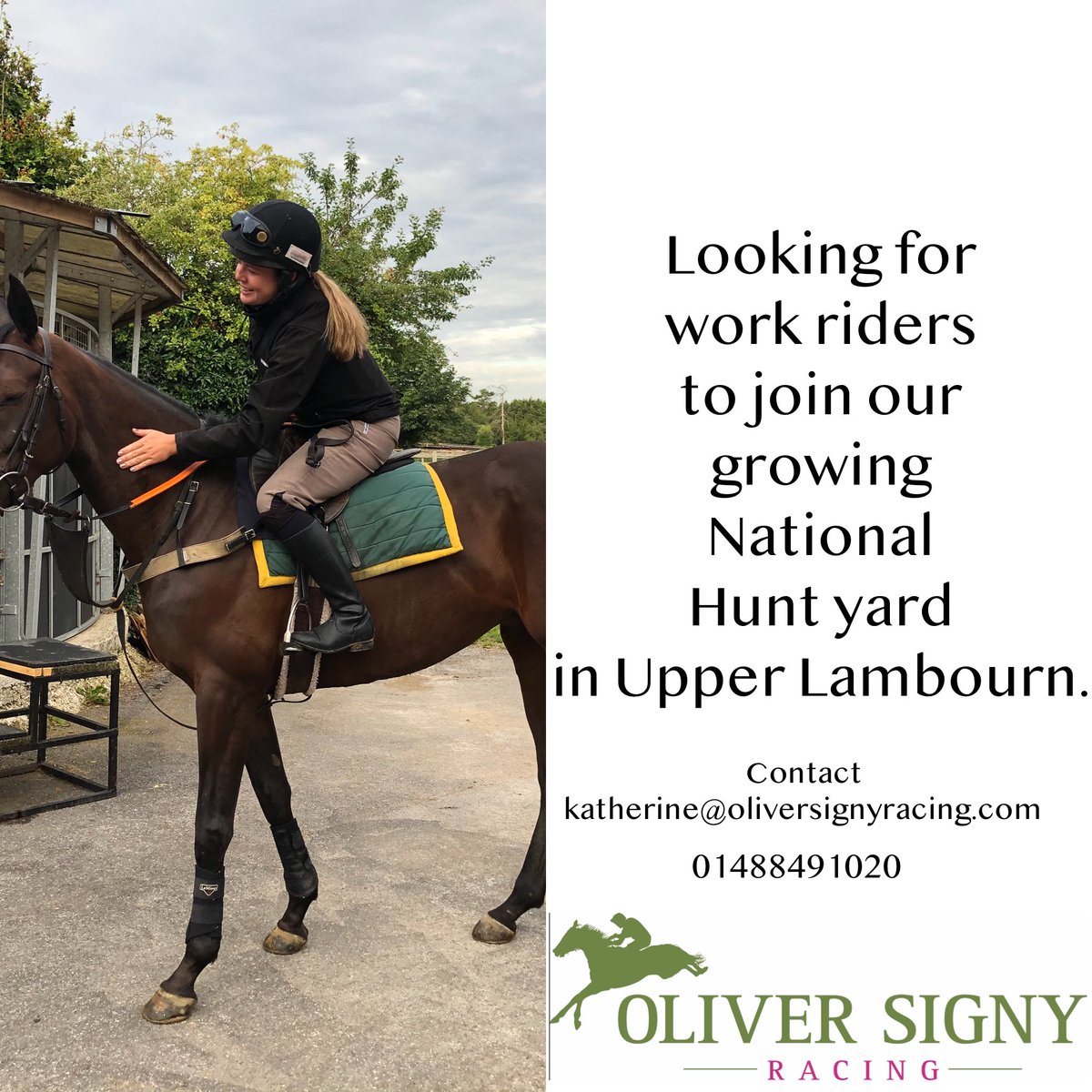Fancy working for a small, friendly NH yard in Lambourn? 🏇🏼Drop us a DM for more info