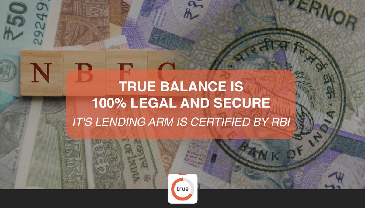 Read the blog to know more about the company:
truebalance.io/staying-ahead-…

#RBIlicensed #RBIcertified #Legallendingapp #Safelending
#securelendingapp #safepayments #secureloan #truebalanceapp #truecredits #financeforall #creditscoring #notchinese