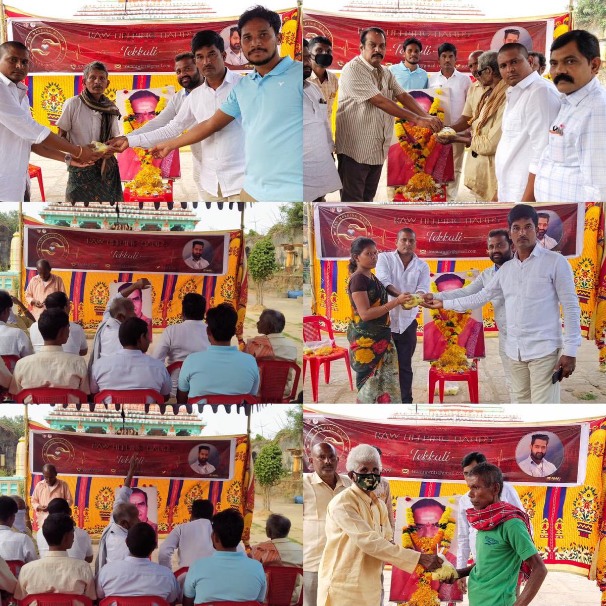 RAWNTR's tweet photo. #RAWHelpingHands 

Event -1 

Teams❤️

TEKKALI, KHAMMAM
PALAMANER, VIJAYANAGARAM

An #NTR Welfare | @tarak9999 https://t.co/Oixm4w4EiK