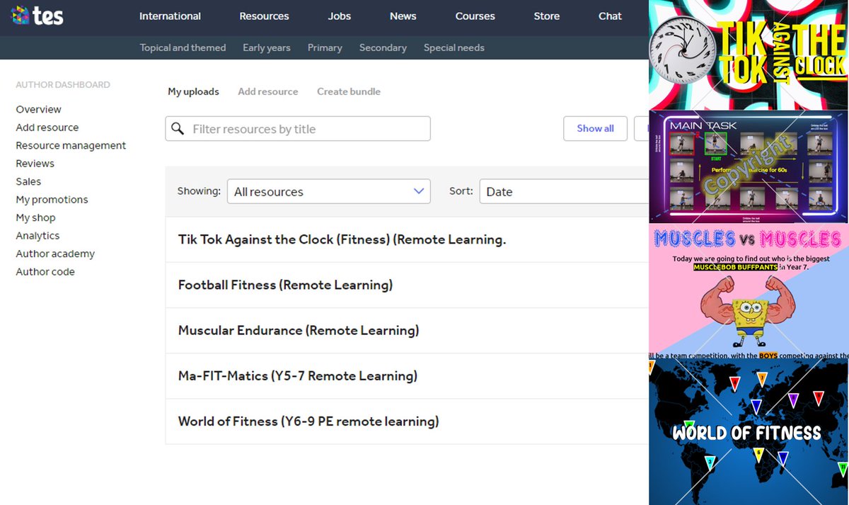 I have begun selling some resources on TES, all focused around remote learning. All planned to increase engagement and physical activity through creative games, skills. Check Them Out⭐️!