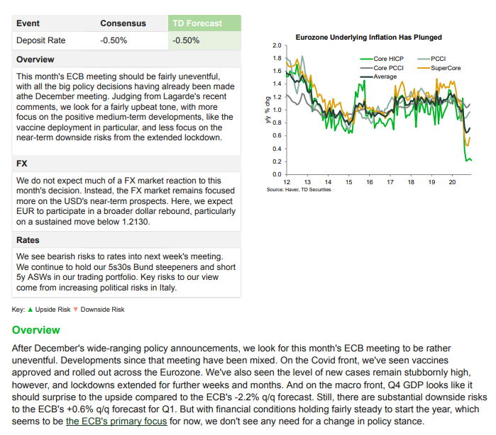  TD Securities ECB Preview - Looking Ahead to Better Times