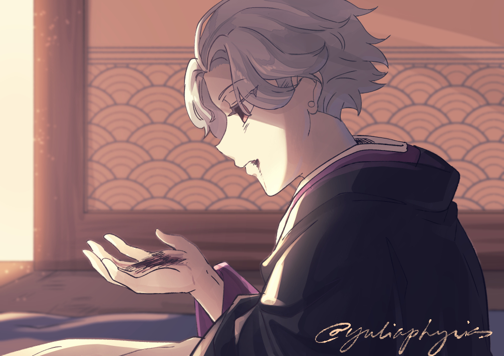 yuliaphyria's tweet photo. TW: Blood/Sickness
"Ah, it's already late in the afternoon... I wonder what time Kyousuke-san will arrive today..."
#啄木鳥探偵處 #kitsutsukitanteidokoro #kttk https://t.co/Ak5Z4wezTA