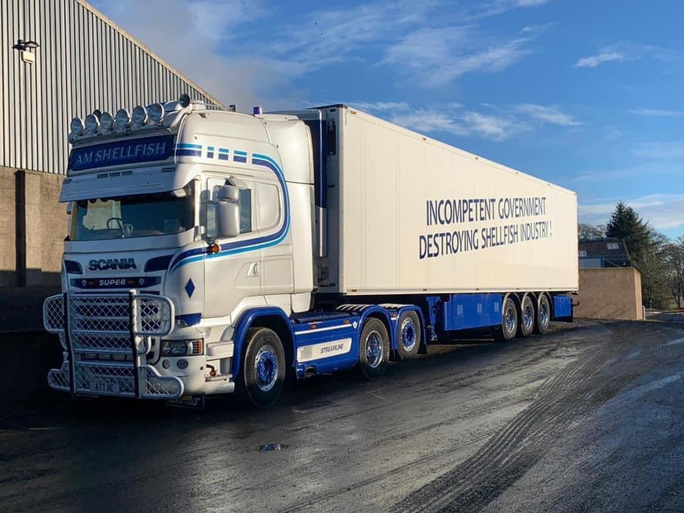 Scottish fisheries industry making its point in Westminster today.