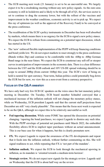  Danske BankECB Preview: Taking stock