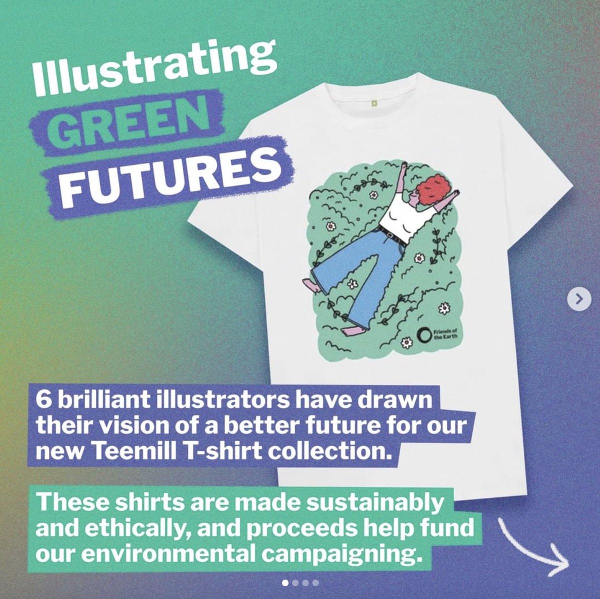 getaloadageo's tweet image. Really happy I’m part of this cool @friends_earth tshirt collection as part of “Green Futures”. The tshirts are made by @Teemillstore when you buy one they plant a tree! Tshirts are going from £19 and each purchase helps!  shop.friendsoftheearth.uk/product/george… #friendsoftheearth