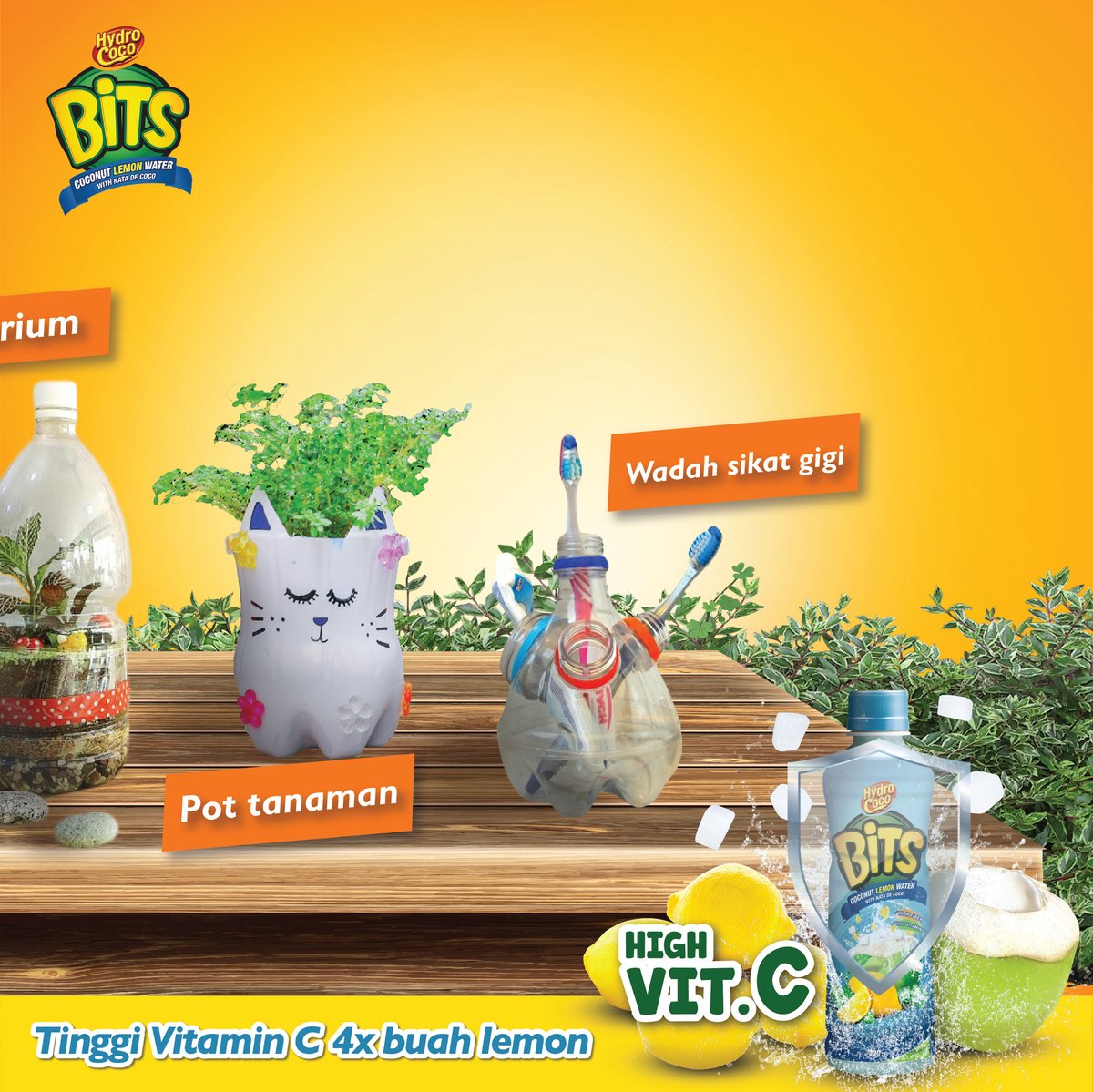 HydroCocoBITS's tweet photo. Hari ini tanggal 18 Januari 2021 nih Guys, yang artinya waktu lo buat submit hasil kreasi daur ulang untuk #HealthyFunRecycling tinggal 6 hari lagi!

Daripada ketinggalan, buruan submit photo dengan hasil kreasi terbaik lo sebelum waktunya habis. For more info, langsung aja swipe https://t.co/vf5z0Unmgr