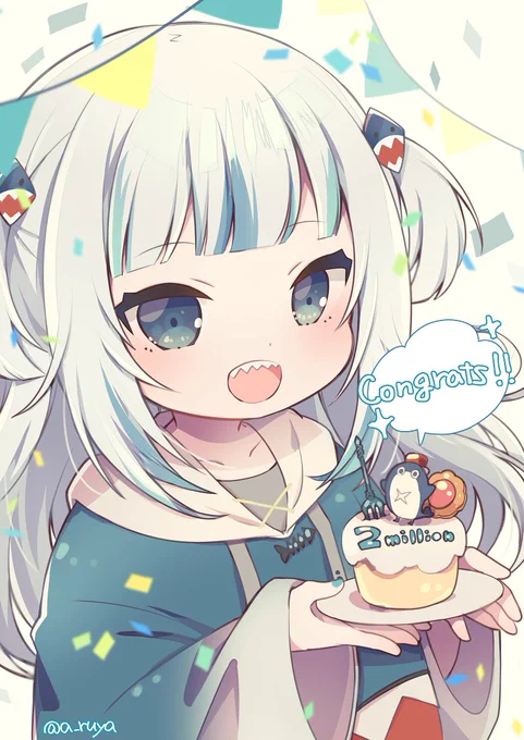 ✨ぐらちゃん200万人おめでとう～!!✨ #gawrt 