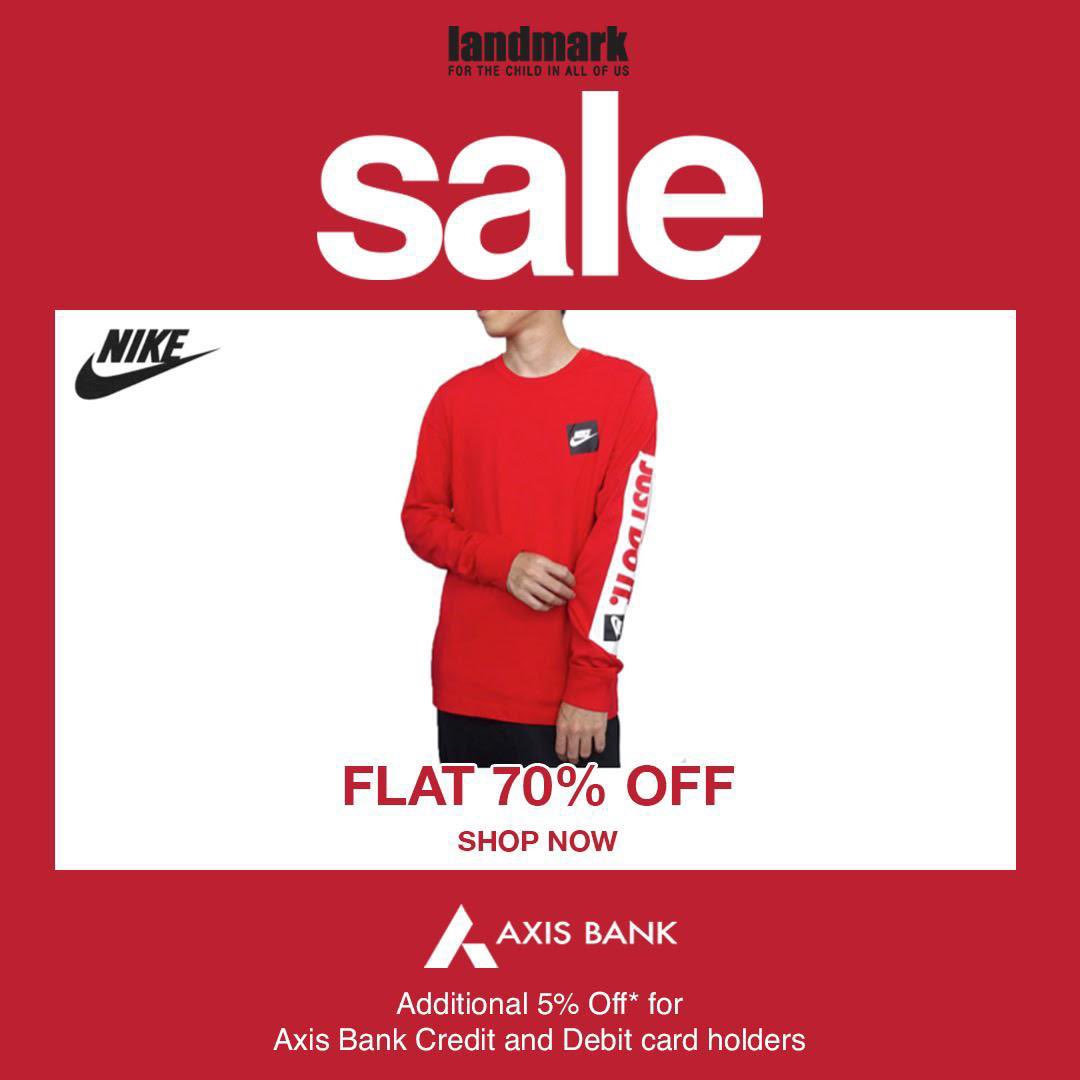 MisbuStores's tweet image. Follow through your new year resolutions in style with the coolest sport brands! Shop at your nearest #LandmarkStore and avail discounts at flat 70%.

#sale #landmarksale #bestdeals #landmarkxcite #landmark #landmarkstores #fashion #goodies #books #stationeries #gadgets #toys