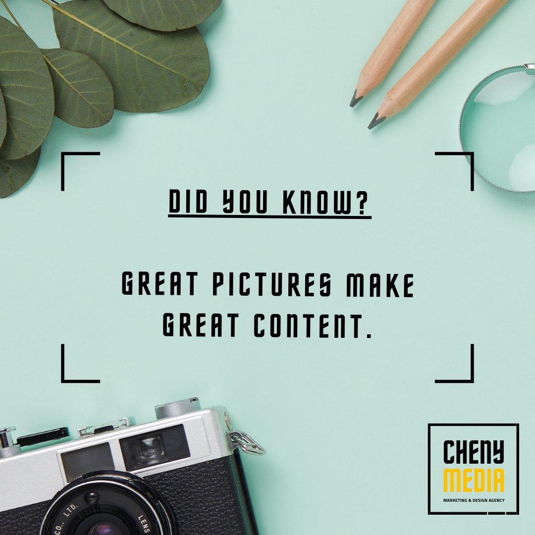 ChenyMedia's tweet image. In digital marketing, the greater the quality of image(s), the more likely customers highly rate your products or services. 

Great pictures always make a big impact on their influence to buy.

So, the higher the quality the better chance to convert.

#chenytips #qualityimages