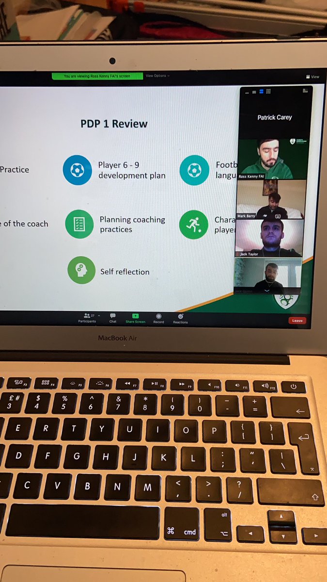 PDP2 with <a href="/ross_kenny/">Ross Kenny</a> of the @FAICoachEd 👏☘️⚽️👨🏻‍🎓👩🏻‍🎓#lifelonglearning