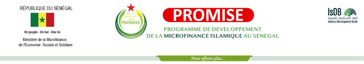 PromiseSenegal's tweet photo. Nos missions :

La mission du PROMISE est de devenir une organisation leader des SFD dans leurs activités de Microfinance Islamique, agissant pour l’amélioration de l’industrie des services financiers islamiques au Sénégal. https://t.co/cB0ZWDkDb7