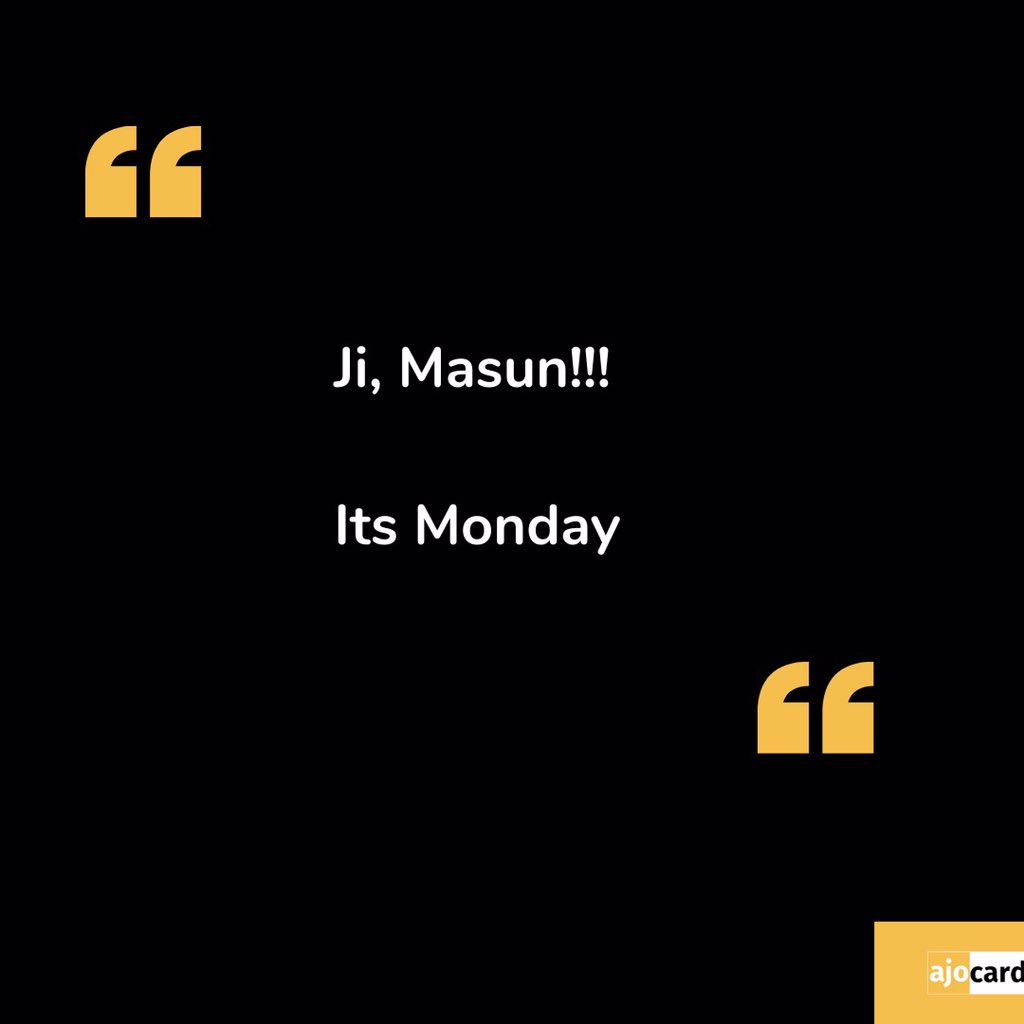 AjoCard's tweet photo. We know,
Its monday Wake up and grind!!!
But wait o, how do you say Wake up in your language?
#ajocard https://t.co/zq8qBUZr6W