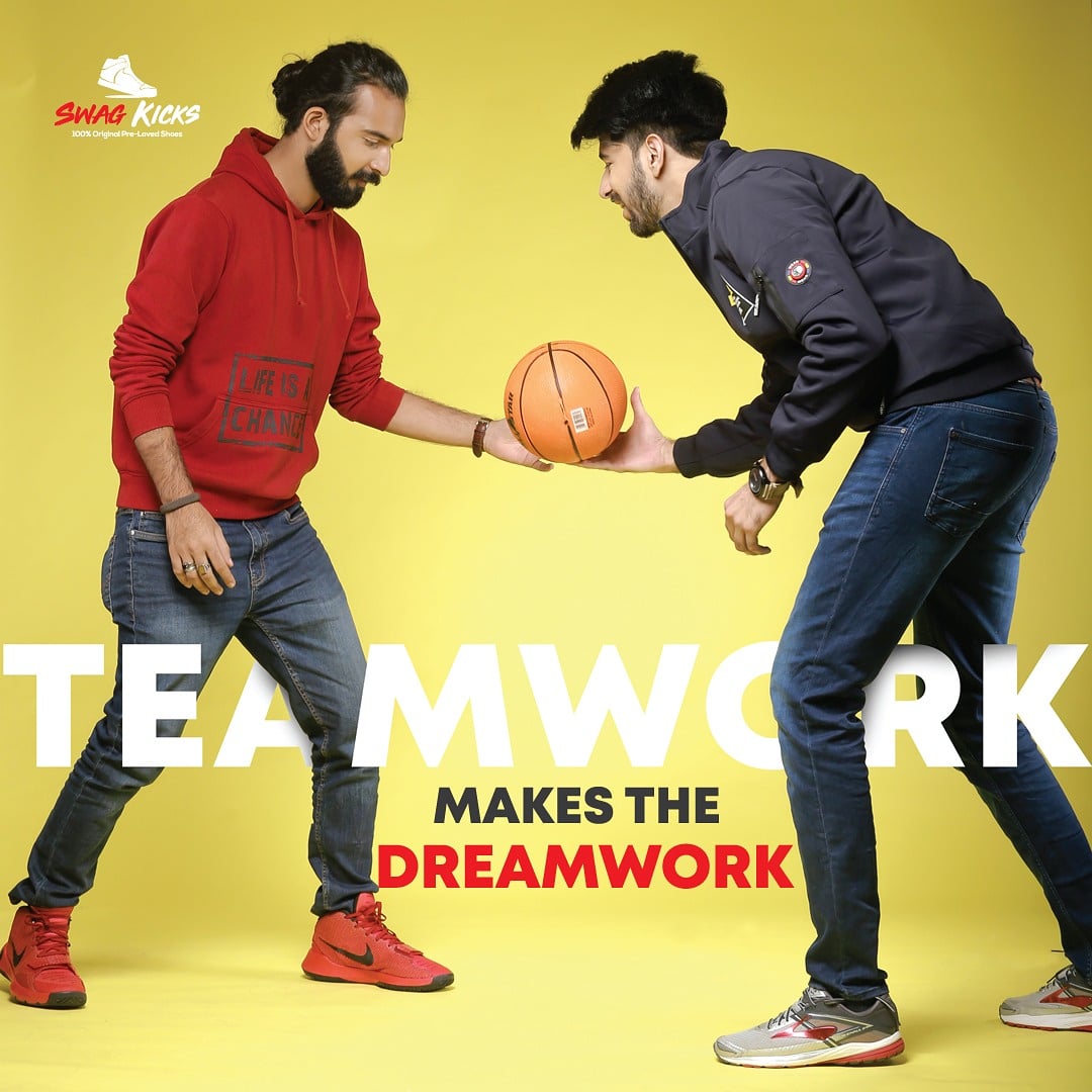 Teamwork does make the dreamwork! 
#swagkicks #nike #shoefashion #fashion #fila #puma #yeezy #sports #teamwork #friends