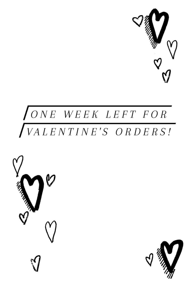 One week left for Valentine's orders! (within Europe) #ValentinesDay #valentinesgifts #handmade