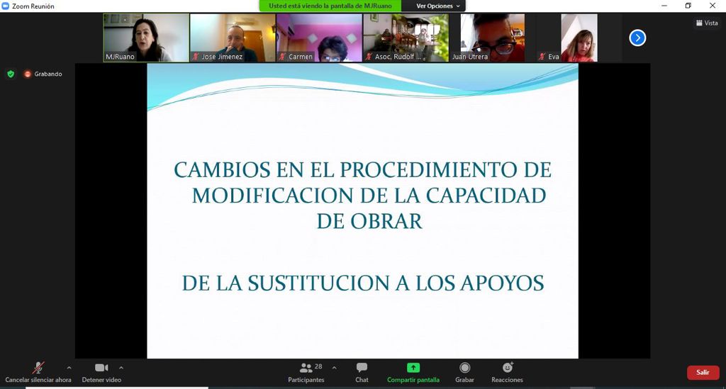 PlenaMadrid's tweet photo. Encuentro de autogestores organizado por @aspadir_ y @AsociacioAphisa sobre los cambios en la modificación de la capacidad de obrar y el paso a un modelo de apoyos. Con la intervención de María José Ruano @ruabarma, del equipo jurídico de #PlenaMadrid. https://t.co/mNiyLnyBwj