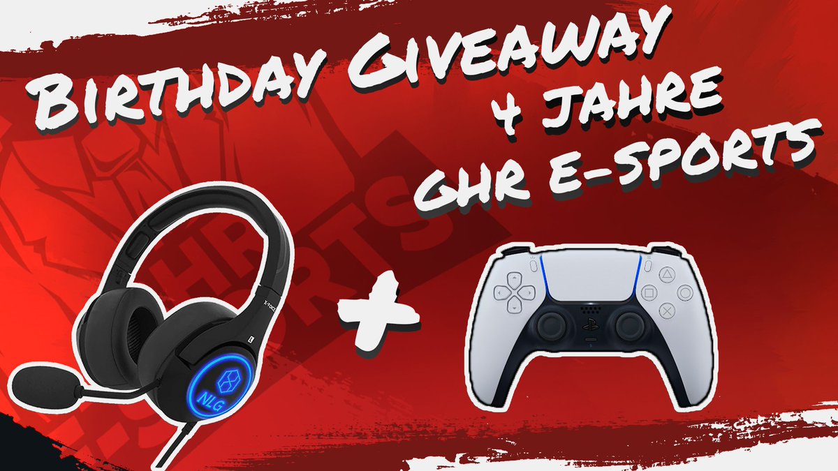 🔴 4 Jahre GHR eSports - Giveaway ⚫

Anlässlich unseres Geburstags, haben wir ein Giveaway für euch vorbereitet! Ganz unter dem Motto: Heute geben wir zurück! Danke für den tolle Support!❤️

• Follow <a href="/GHReSports/">coming soon…</a> 
• Tag 2 Friends 
• Like &amp; Retweet 
Auslosung: 25.01.2021

GL 😉