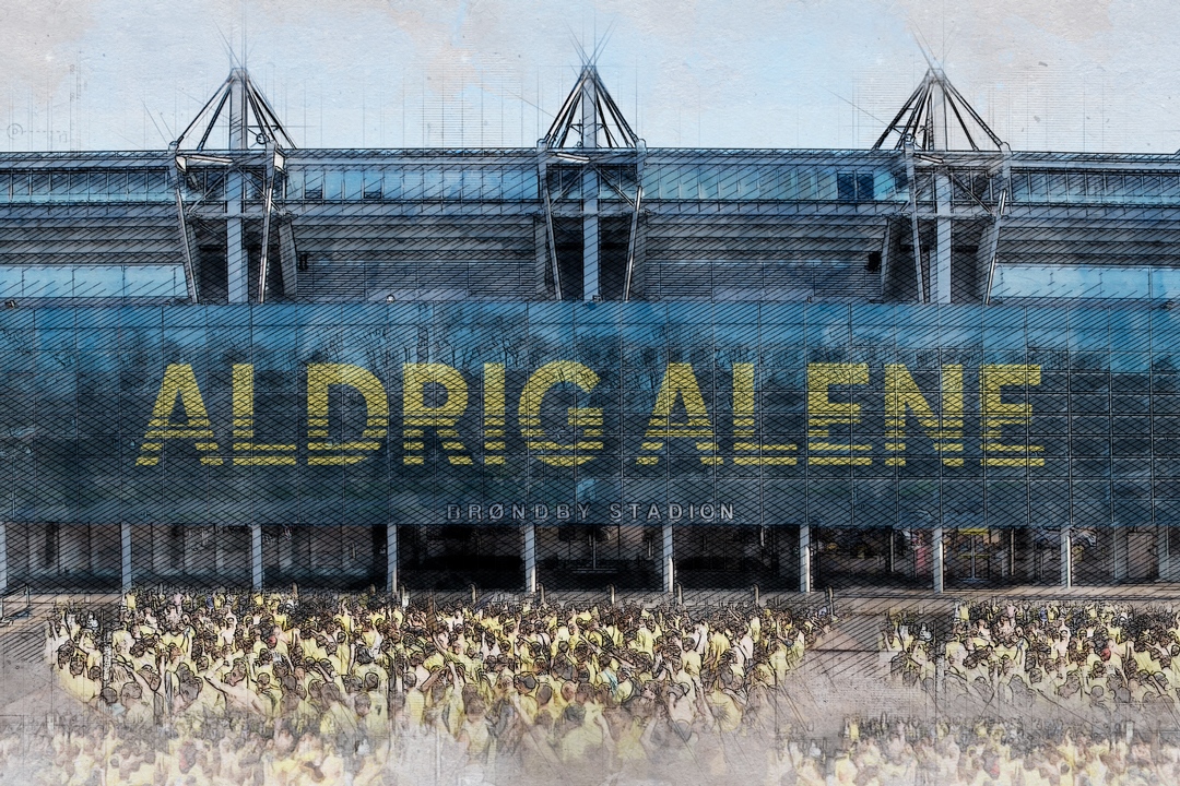 BrondbyIF's tweet photo. I samarbejde med fansene lanceres nu et nyt Aldrig Alene-initiativ, hvor man kan få sit navn på facaden af Brøndby Stadion i minimum to år 💛😍💙

Du kan læse meget mere om initiativet her 👇🏼
https://t.co/PCY8LEjLB5 https://t.co/KFFFNVcdRg