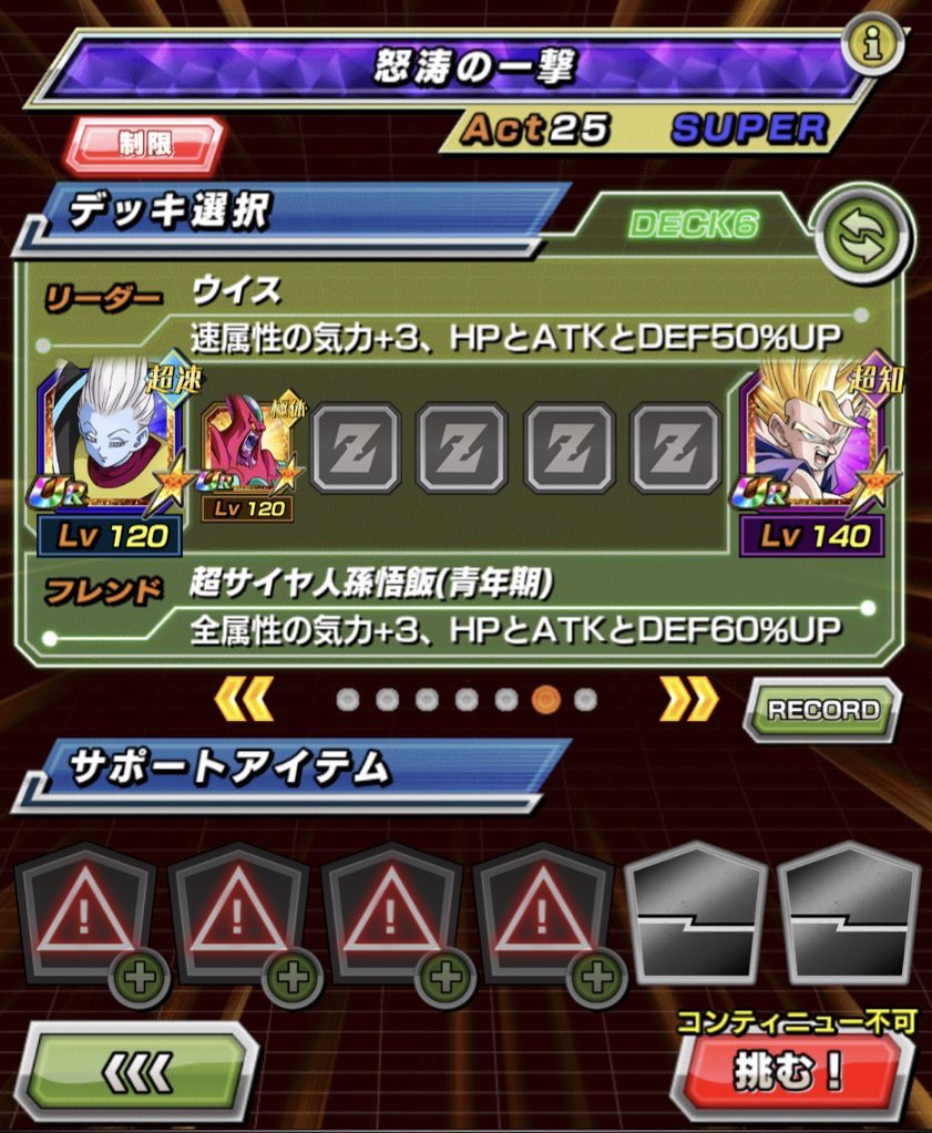 アヤリリス サポートアイテム枠が消えた