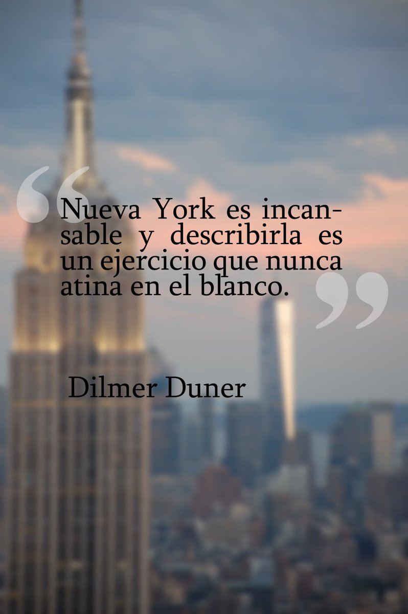 AroundTheApple_'s tweet photo. "Nueva York es incansable y describirla es un ejercicio que nunca atina en el blanco".

— Dilmer Duner https://t.co/UBF0xl5eSv
