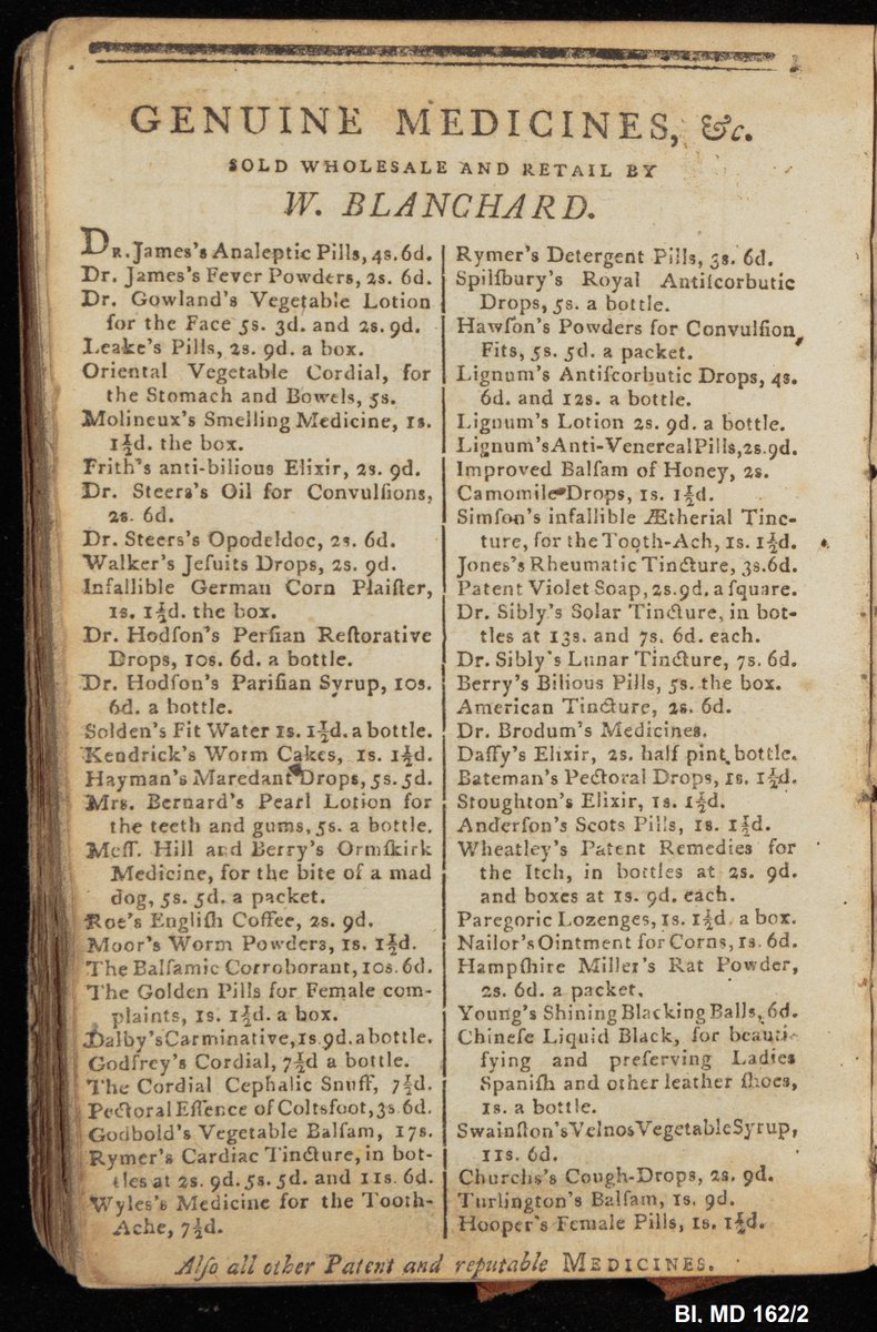 Worm cakes, female pills, and 'Bateman's Pectoral Drops' - if you're in need of a January pick-me-up we recommend you probably steer clear of these 'Genuine medicines' from 1797!