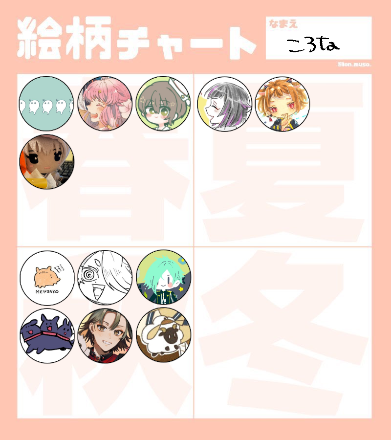 たくさんいいねありがとうございました～!
すごい偏っちゃった! 