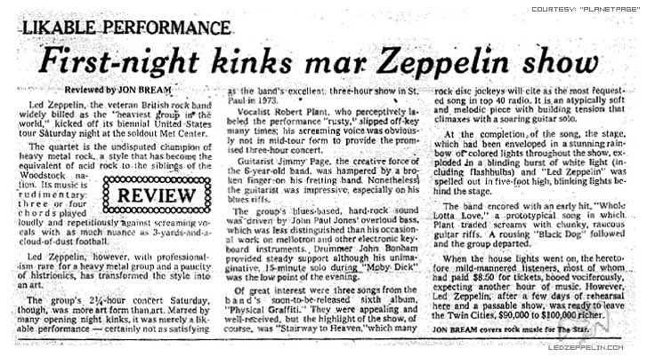 LedZeppDay's tweet photo. January 18, 1975

Led Zeppelin play in Bloomington, MN. https://t.co/dnUKv9FIKZ