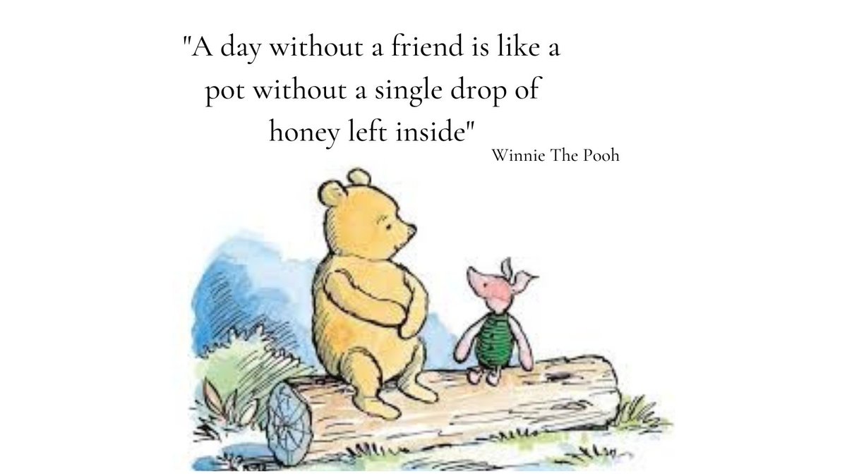 HomeInstead10's tweet photo. 🗣️ Today is #WinnieThePoohDay 

Here is our favourite Winnie the Pooh quote ⬇️⬇️

Our clients and CAREGivers build such lovely relationships, that they are seen as friends. 💜

#CAREGiver #proudtocare #homecare #homeinstead #friendship #companionship #WinnieThePooh #quoteoftheday https://t.co/YnmWunLLw9
