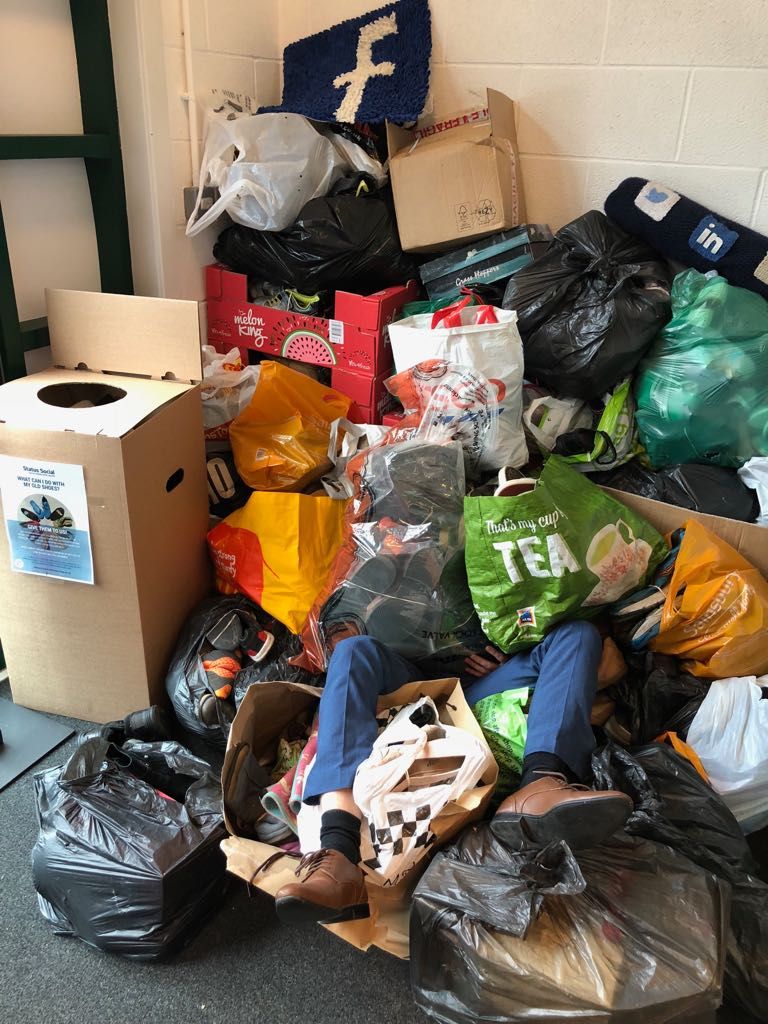 Happy 10th birthday to us!

This week we're celebrating being in business for a whole DECADE with some key moments.

Like the time poor <a href="/craggers22/">Craig. Picton.</a> was buried in smelly shoes during our work for the <a href="/shoeaiduk/">Shoe Aid</a> charity....