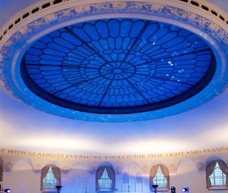 Venues_Wminster's tweet photo. This #BlueMonday, we're spinning it to appreciate the work of the #NHS as we #LightItBlue https://t.co/TftiYtkVca